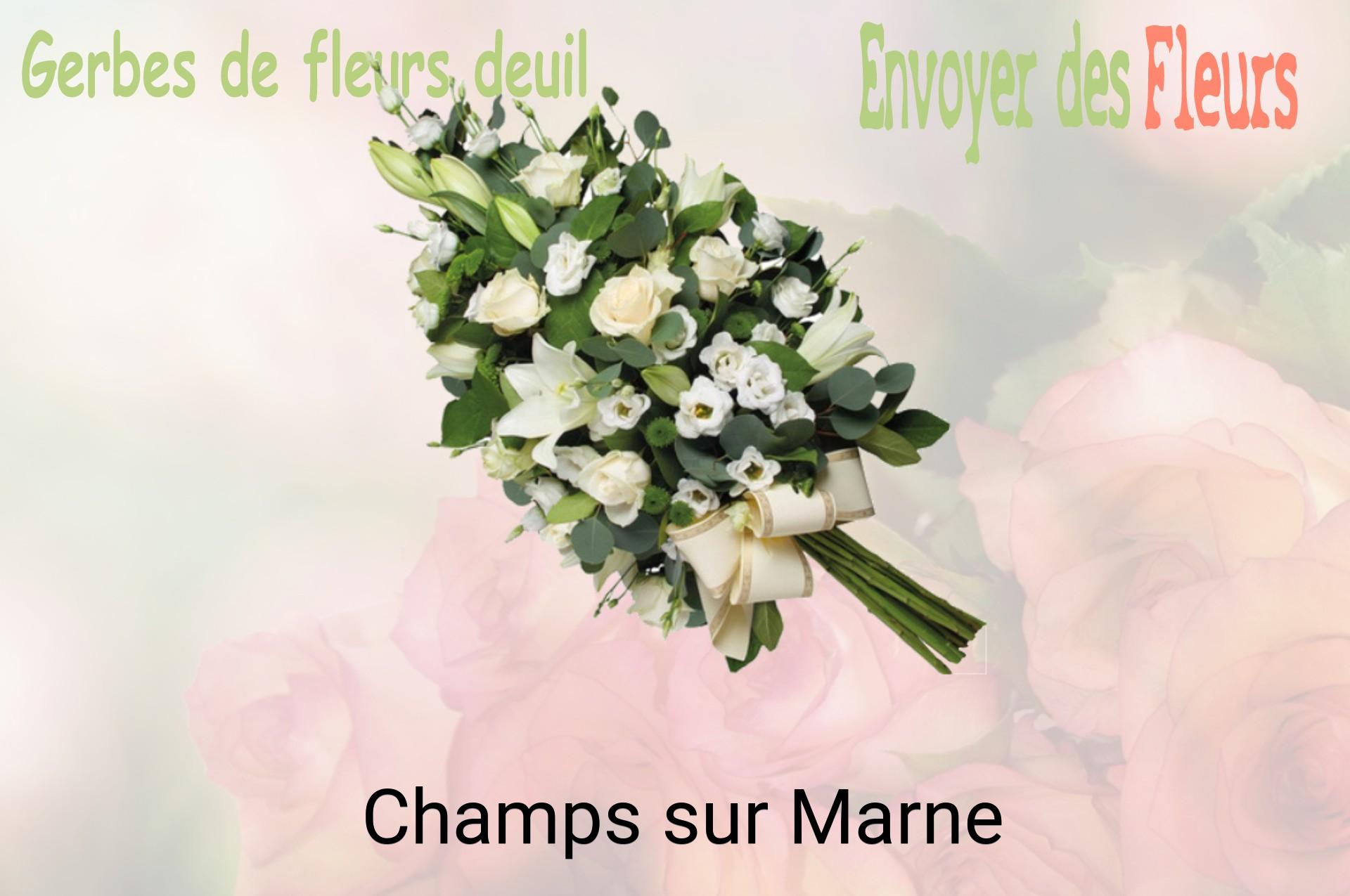 Gerbe de fleurs de deuil livrée à Champs-sur-Marne